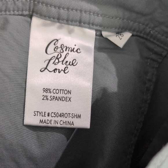 Cosmic Blue Love Women's Green/Gray Cargo Pants - Picture 6 of 6